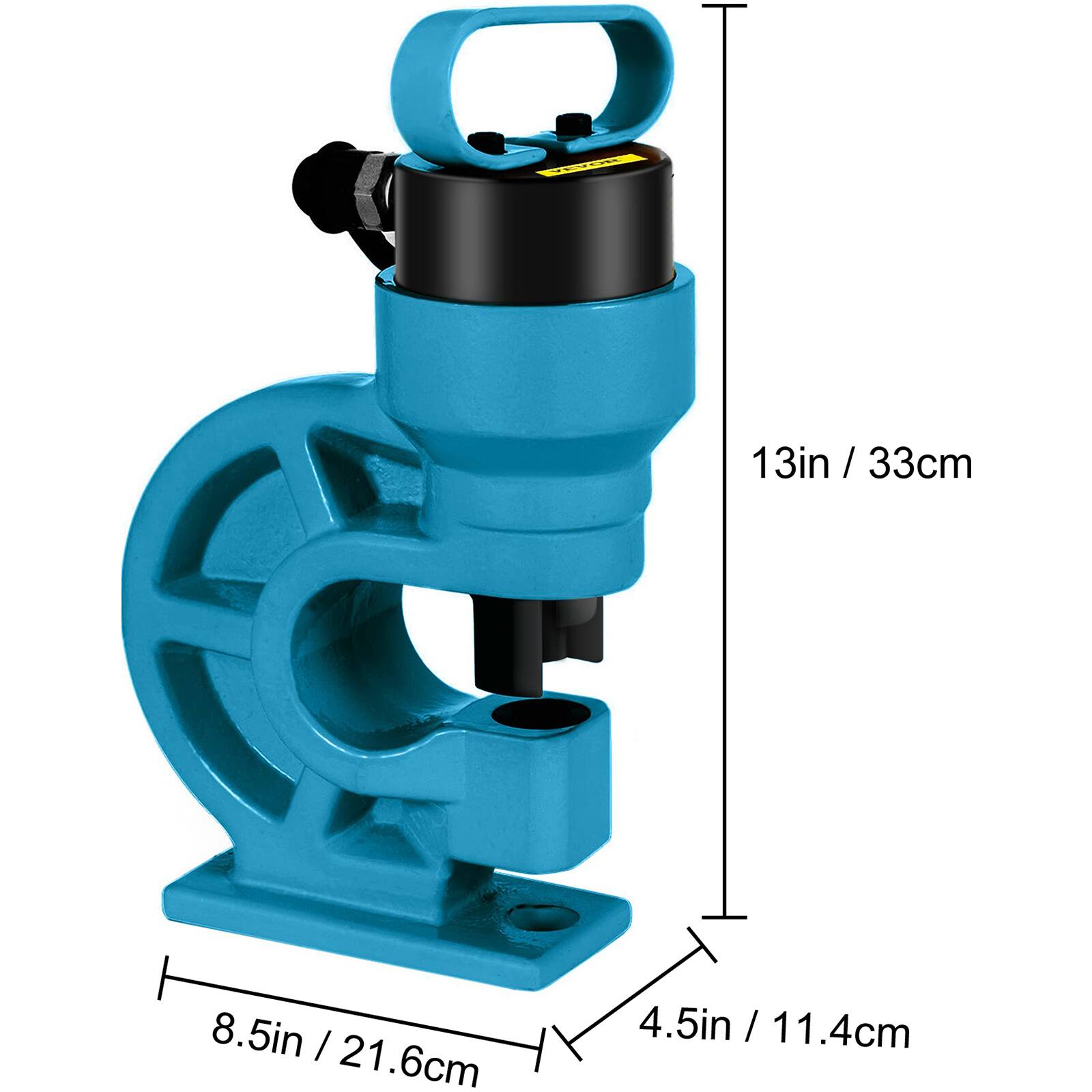 13in / 33cm  
8.5in / 21.6cm  
4.5in / 11.4cm