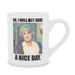 Silver Buffalo - The Golden Girls Dorothy "Nice Day" Ceramic Mug | Holds 14 Ounces - White