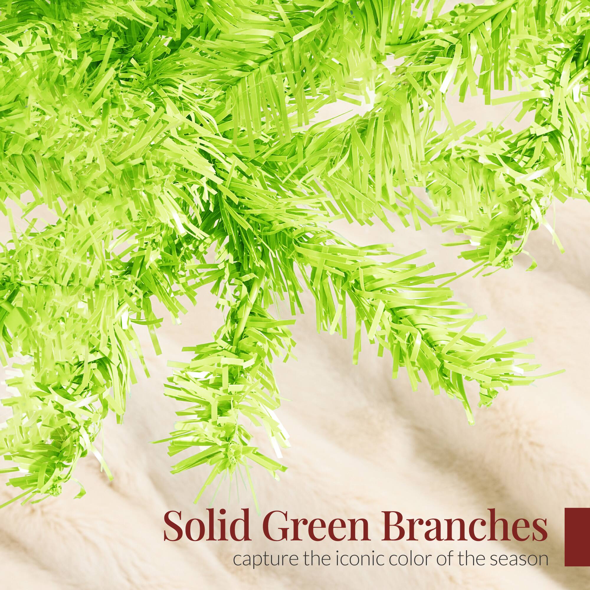 Solid Green Branches  
capture the iconic color of the season