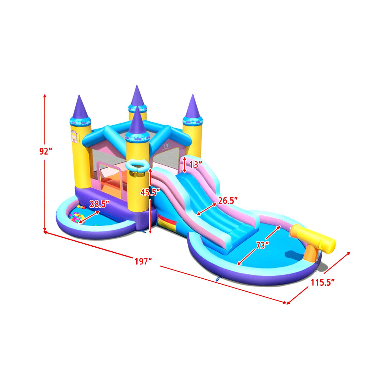 92" 13" 28.5" 45.5" 26.5" 73" 197" 115.5"