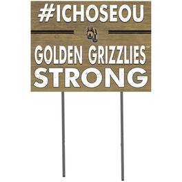 Jardine - Oakland Golden Grizzlies 18'' x 24'' I Chose Lawn Sign - Gold