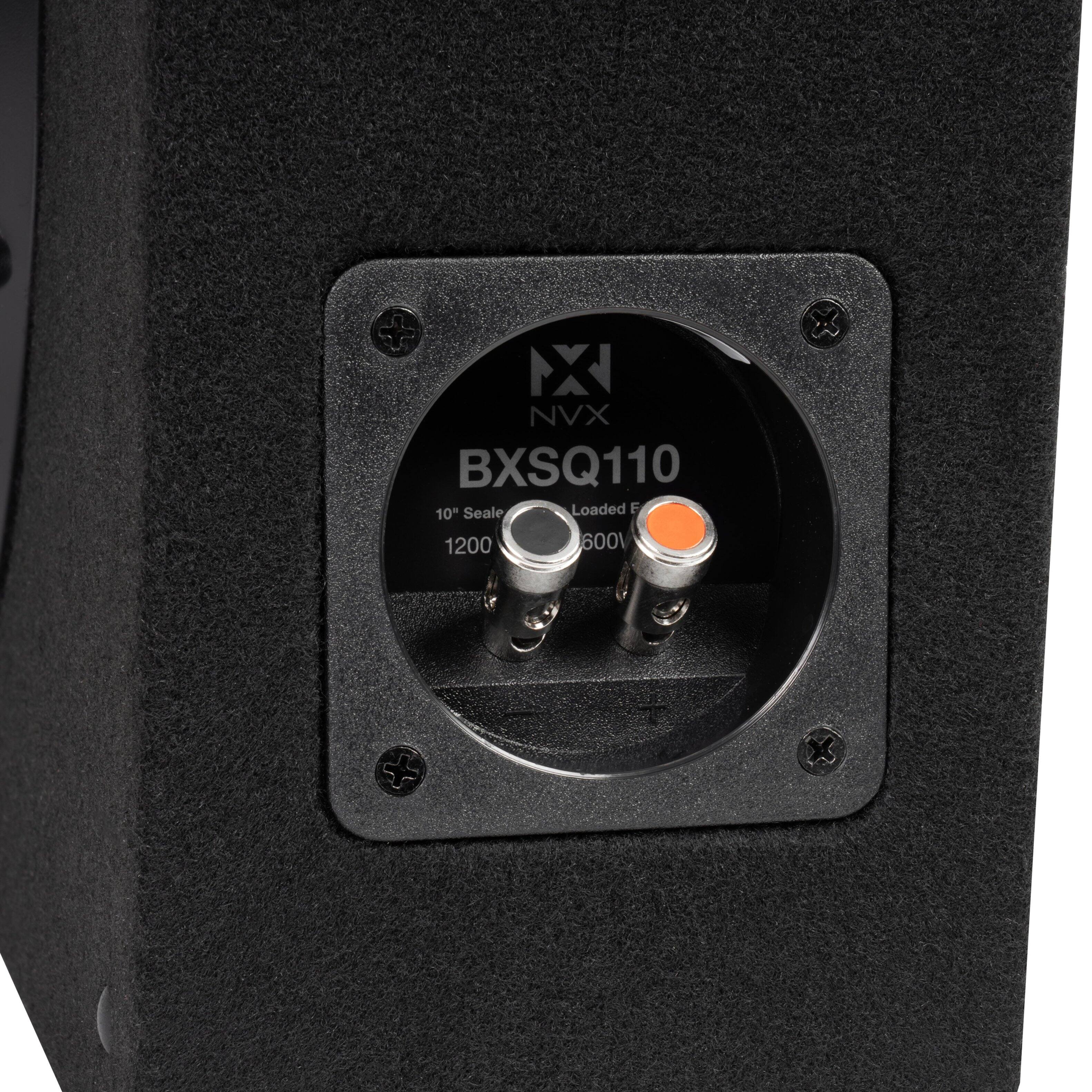 X NVX BXSQ110 10" Sealed Loaded F 1200 600W