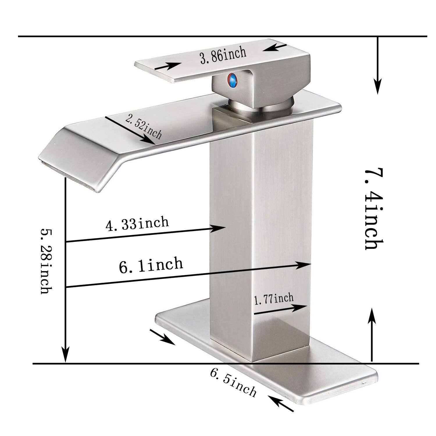 1. 77inch  
2. 52inch  
3. 86inch  
4. 33inch  
5. 28inch  
6. 1inch  
7. 4inch  
6. 5inch  

Corrected:  
1. 1.77inch  
2. 2.52inch  
3. 3.86inch  
4. 4.33inch  
5. 5.28inch  
6. 6.1inch  
7. 6.5inch  
8. 7.4inch