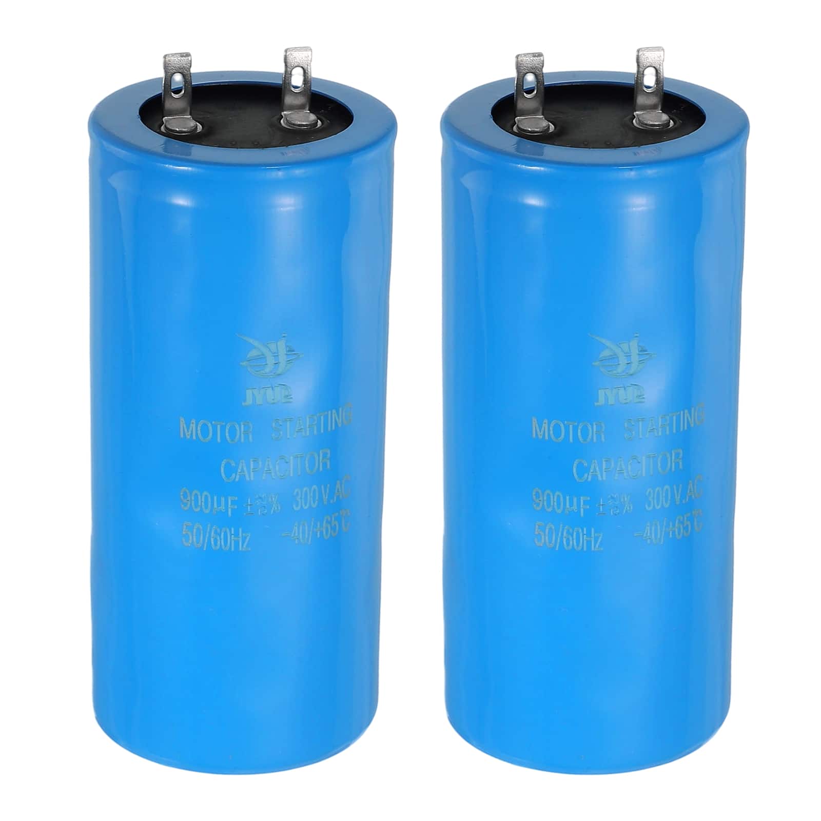 Unique Bargains - 2pcs Motor Start Capacitor, 900uf 300V CD60 Starting Running for AC/ Electric Motor