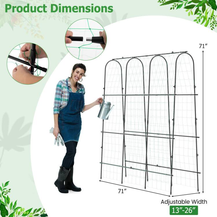 Product Dimensions: 71" x 71" Adjustable Width: 13"-26"