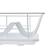 Alt View 1. Sweet Home Collection - Steel 3-Piece Large Countertop Dish Drainer with Drain Board & Utensil Holder - White.