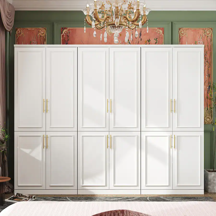FUFU & GAGA Modern Minimalist Wardrobe Organize in Style White - Best Buy