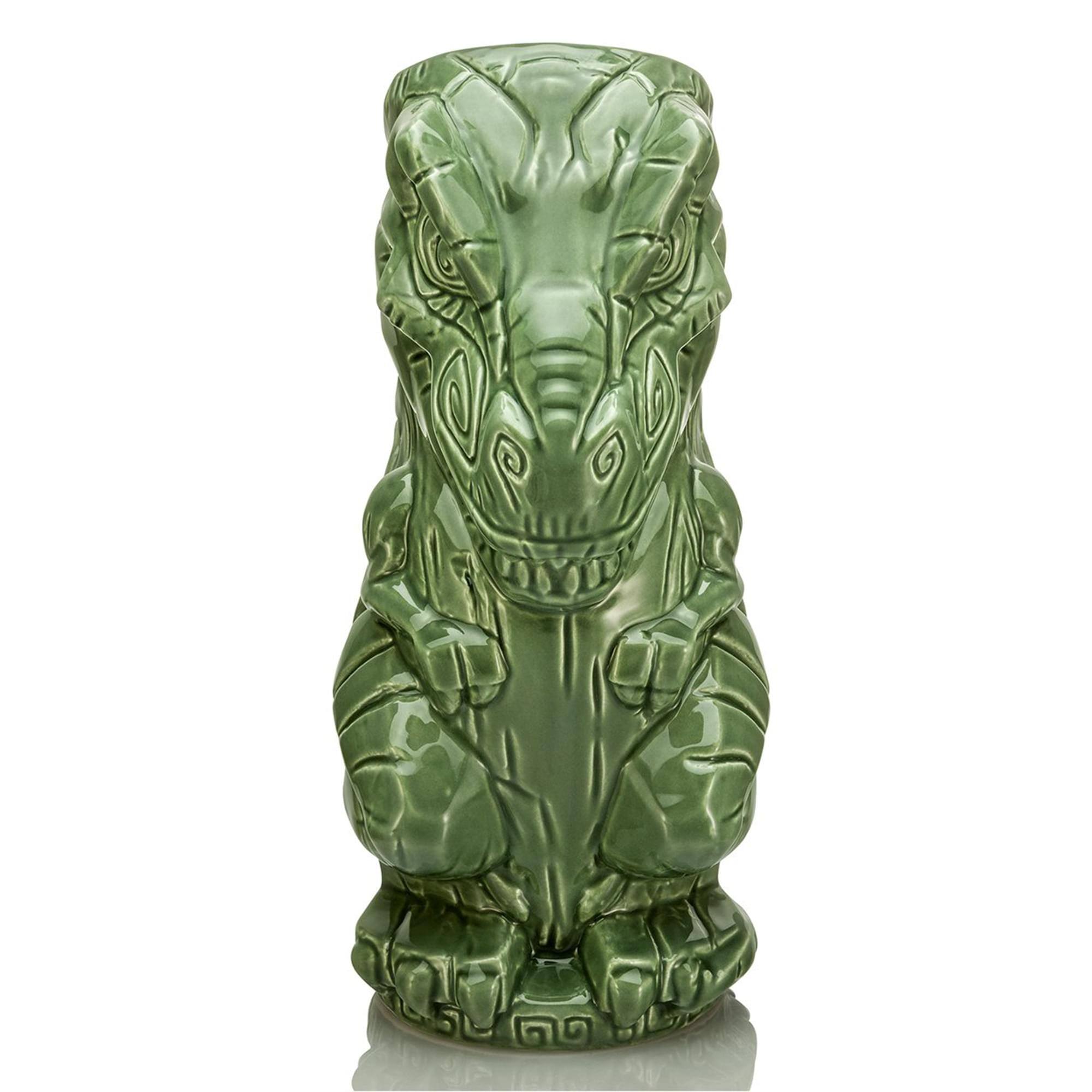 Beeline Creative - Geeki Tikis T-Rex Ceramic Mug | Holds 15 Ounces - Green