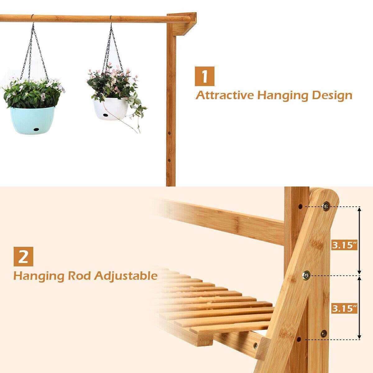 1. Attractive Hanging Design
2. Hanging Rod Adjustable
3. 3.15"