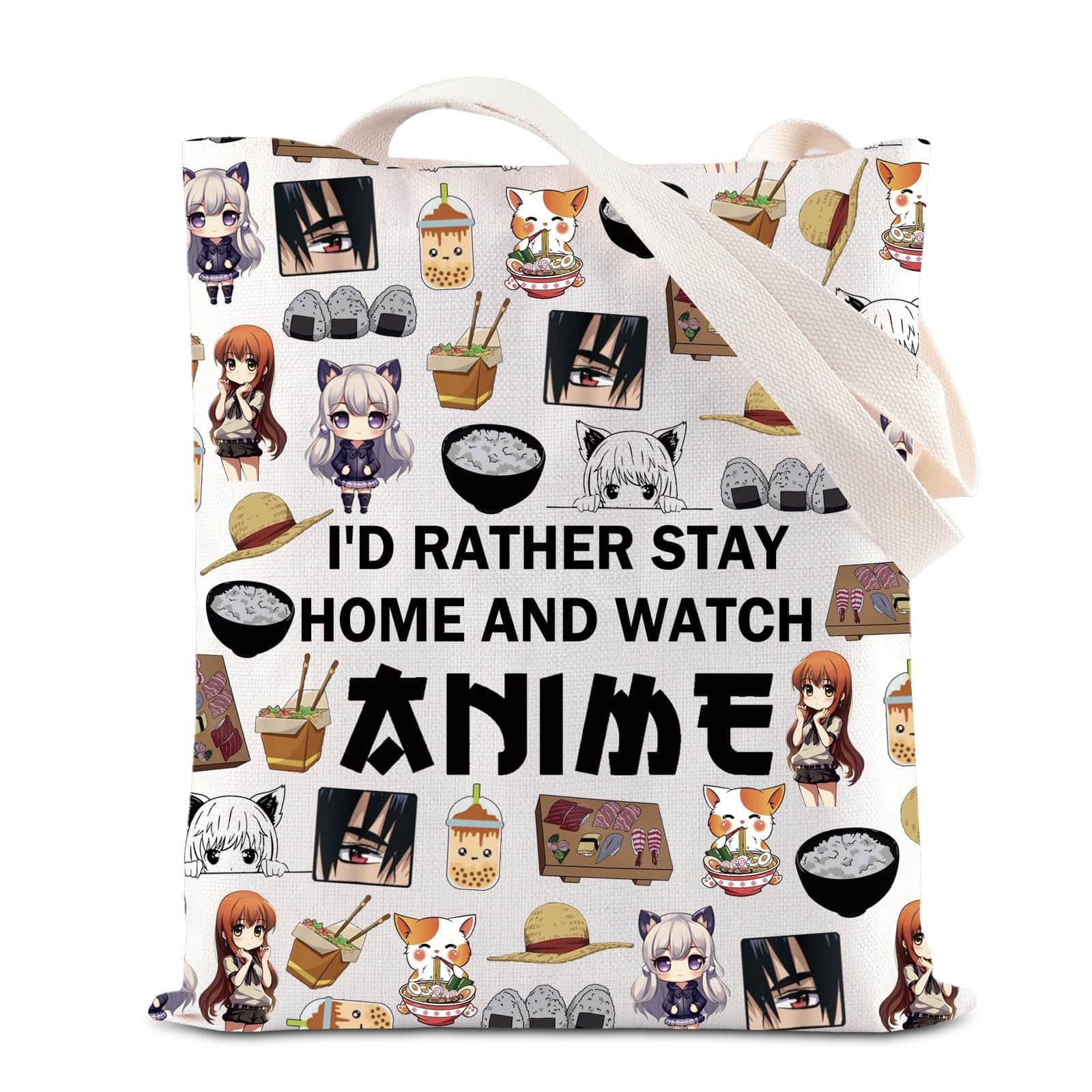 DORLUKFU - Anime Merchandise Tote Bag Anime Enthusiast Gift Kawaii Japanese Manga Gift Anime Cartoon Gift Anime Character Gift - Watchanimetote
