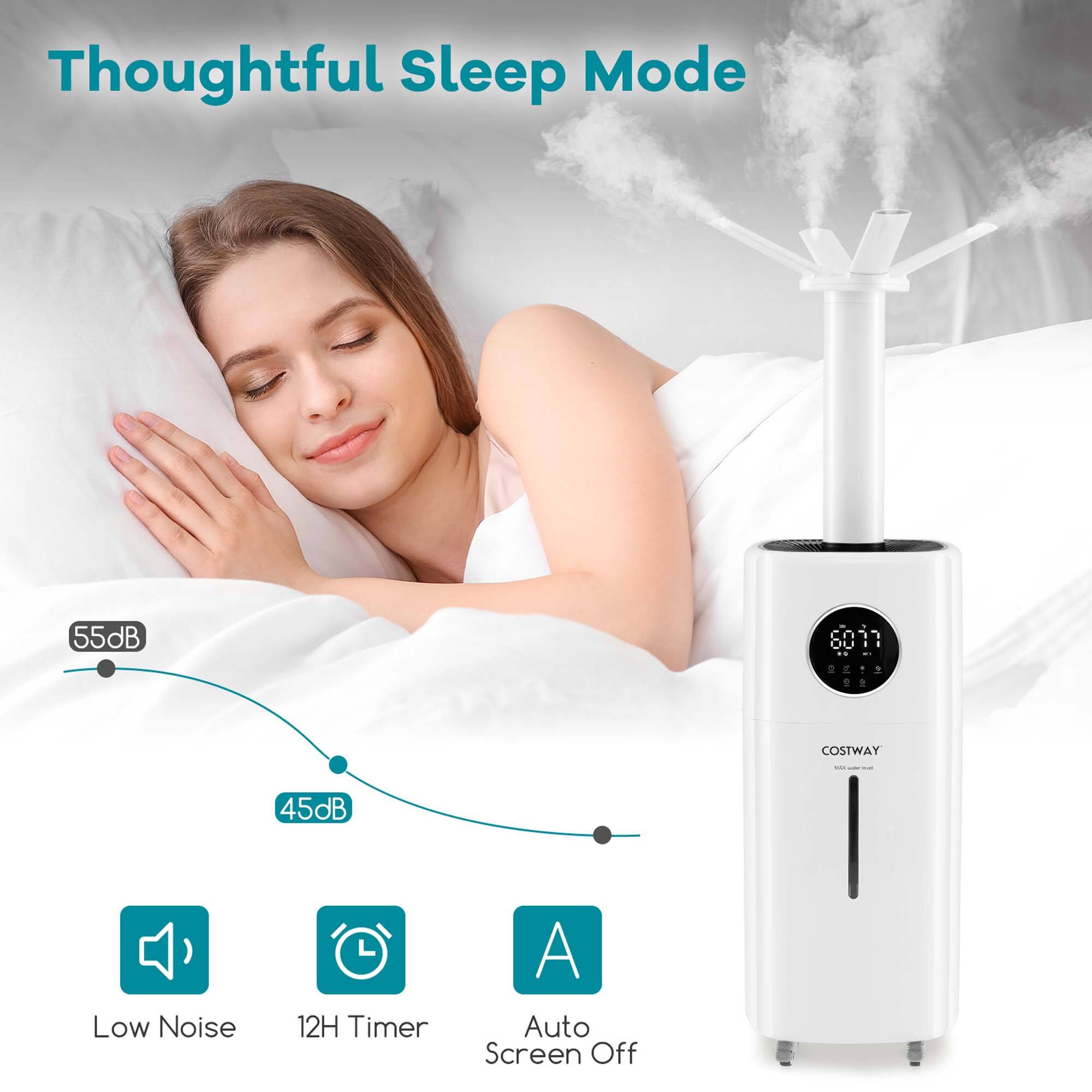 Thoughtful Sleep Mode 55dB 6011 S13 E COSTWAY 45dB Low Noise 12H Timer A Auto Screen Off