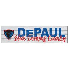 Jardine - DePaul Blue Demons 40'' x 10'' Logo Sign - White