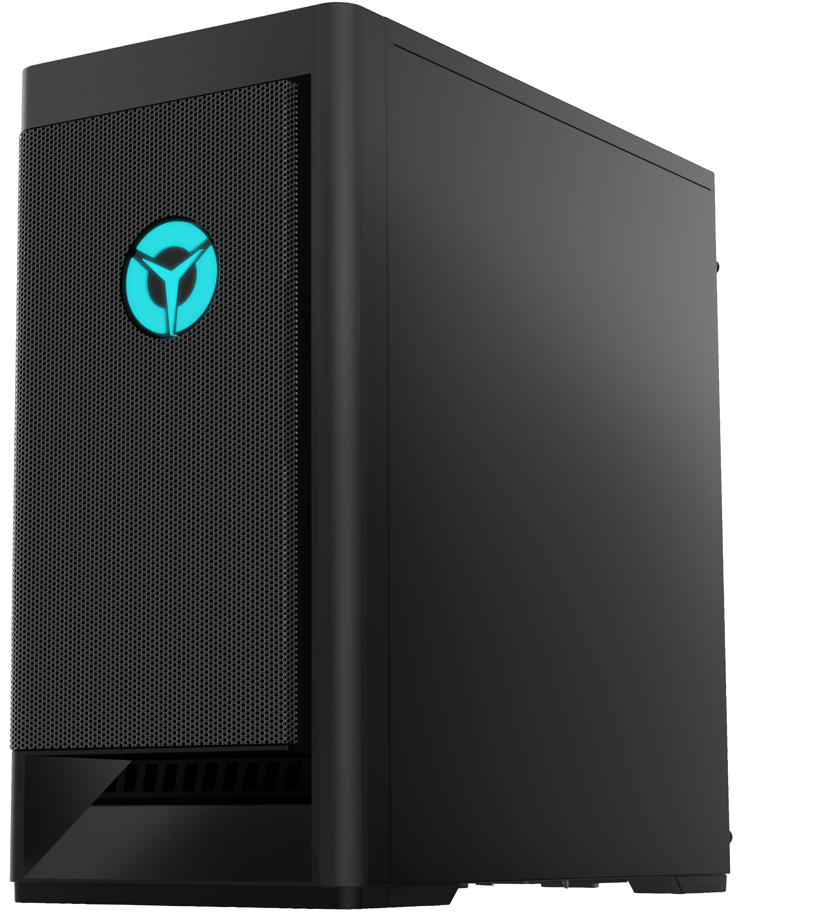 Alt View 2. Lenovo - Legion Tower 5 Desktop PC (Ryzen 7 5800, 16GB, 256GB SSD + 1TB HDD, GeForce RTX 3060, Win 11 Home) - Raven Black.