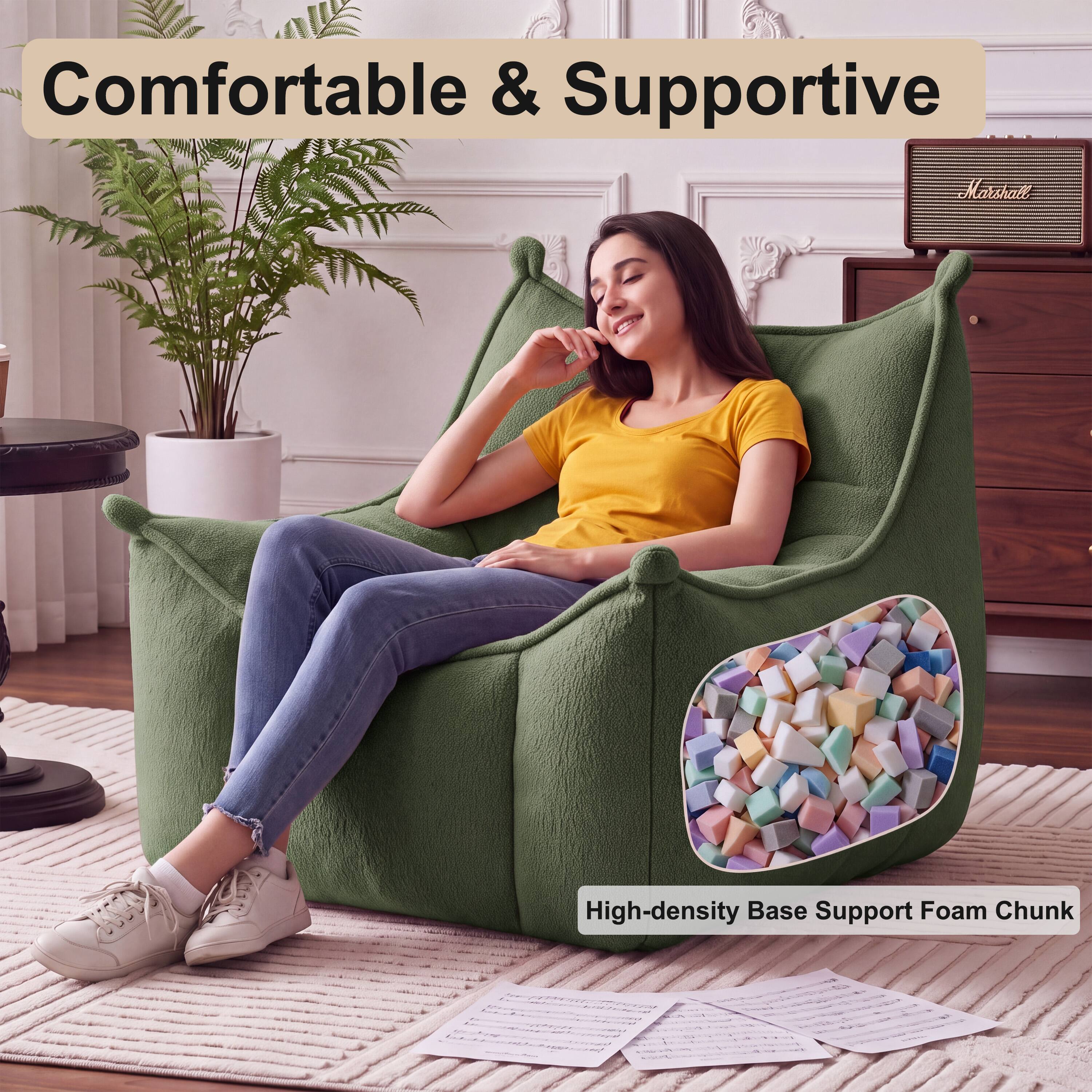 Comfortable & Supportive

Marshall

High-density Base Support Foam Chunk