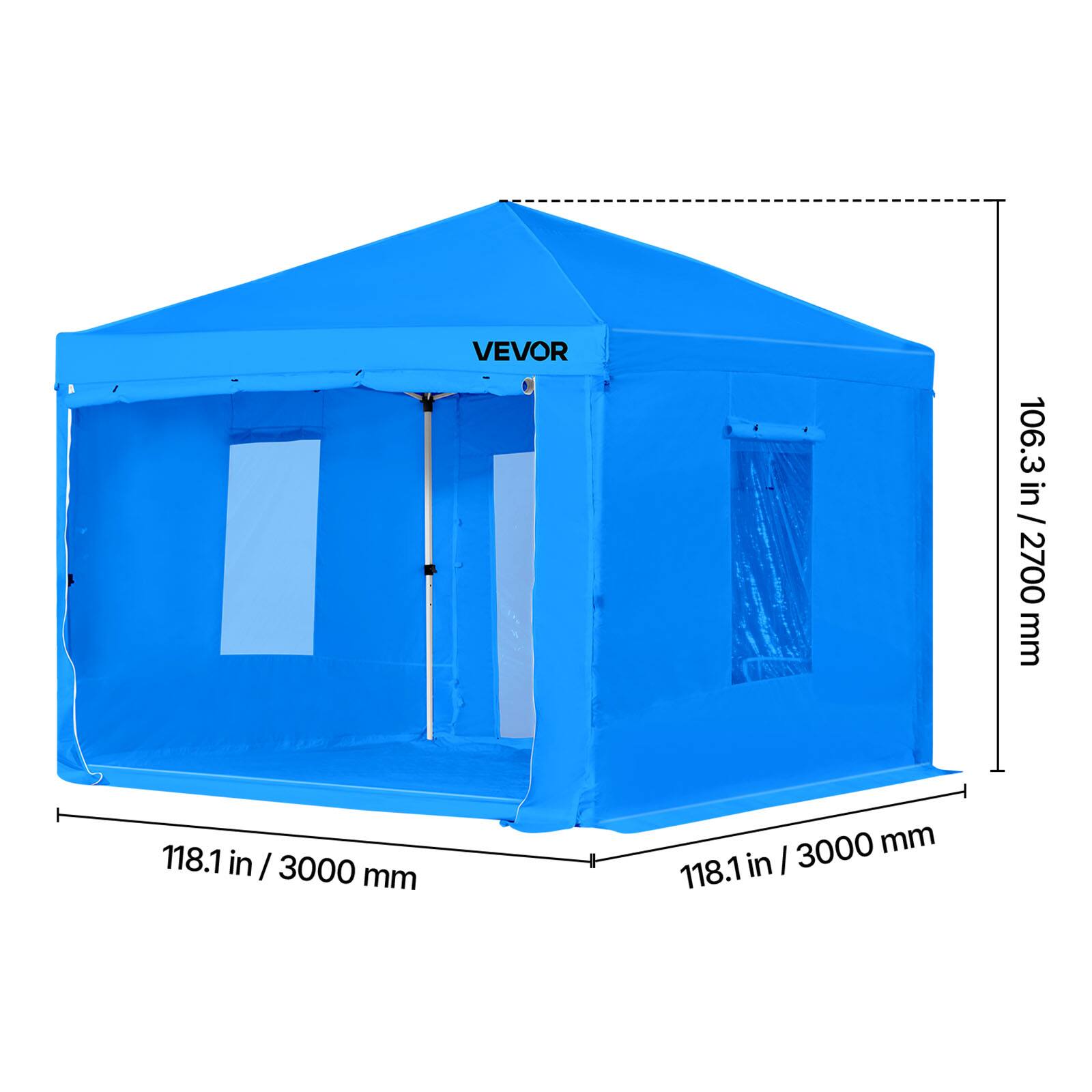 VEVOR 106.3 in / 2700 mm  
118.1 in / 3000 mm  
118.1 in / 3000 mm