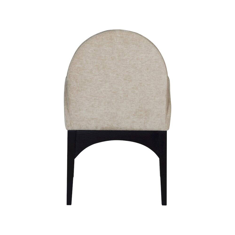 Alt View 1. Meridian Furniture - Waldorf Beige Chenille Fabric Dining Chair - Beige.