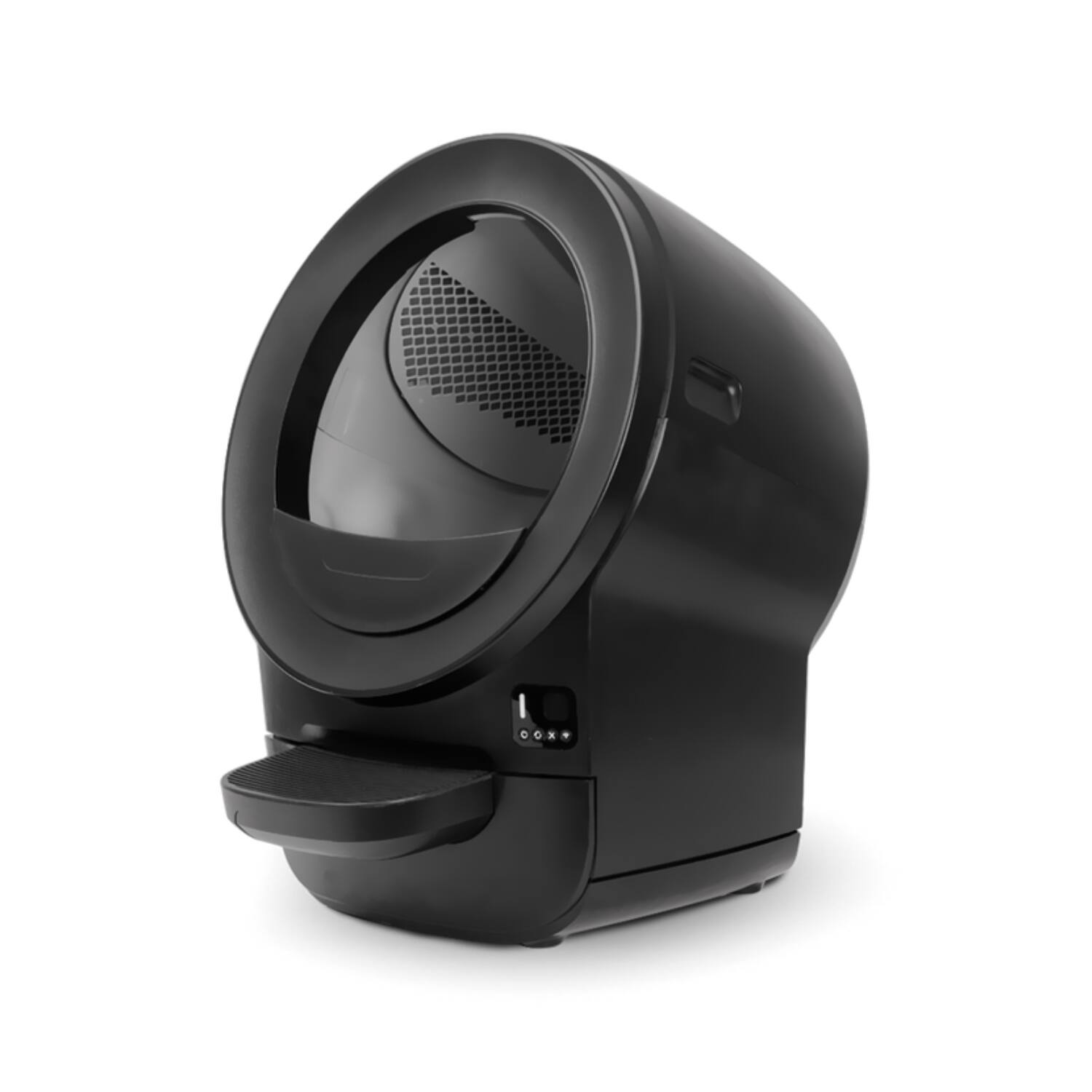 Alt View 6. Whisker - Litter-Robot EVO Compact Smart App-Controlled Automatic Self-Cleaning Litter Box - Black.