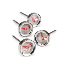 Maverick - Mini Steak & Chicken Thermometer Set, 4 Piece - Silver