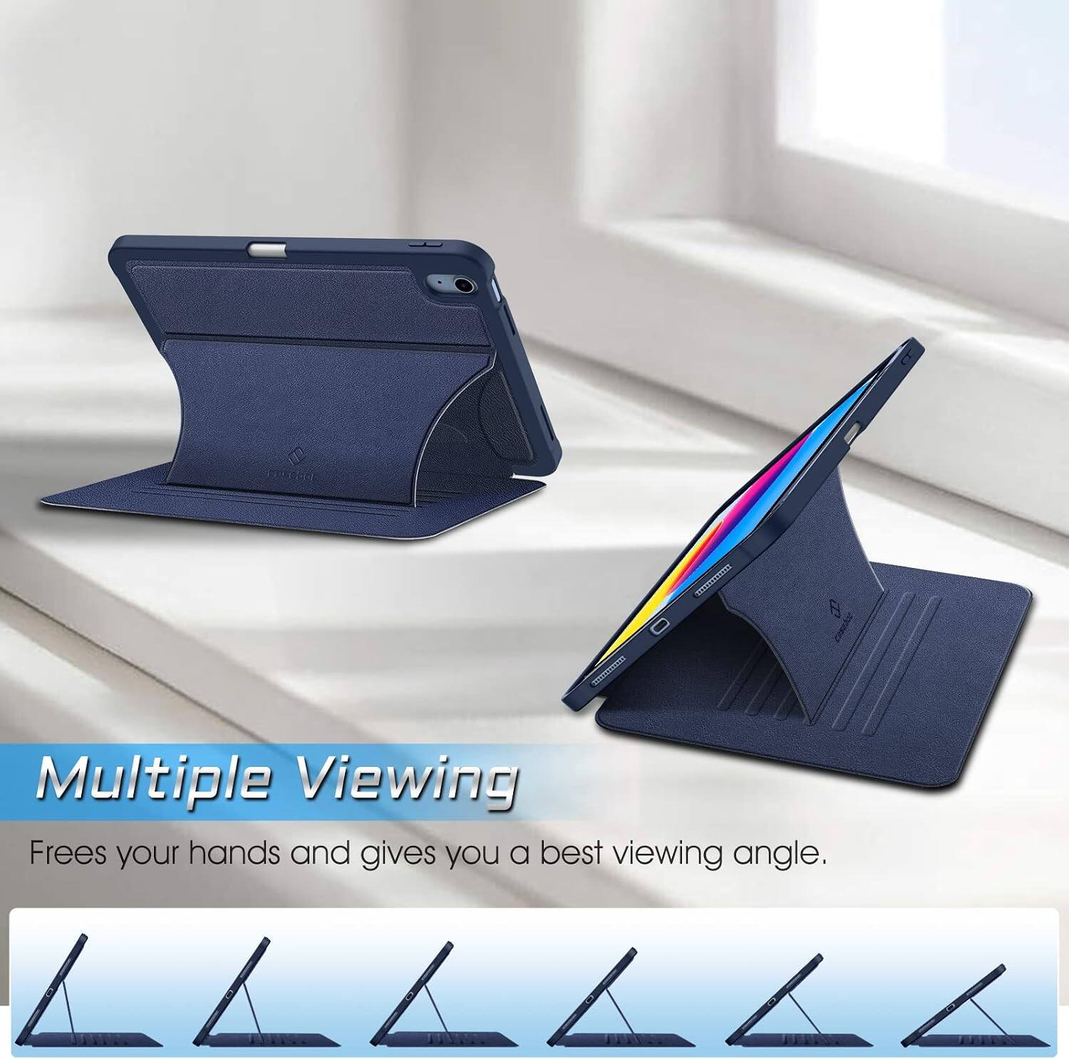 Multiple Viewing  
Frees your hands and gives you a best viewing angle.