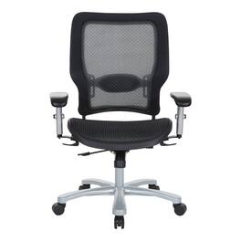 Office Star Products - Air Grid Seat/Back Big & Tall Chair - Black