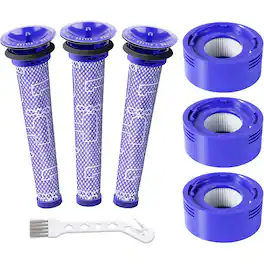 RTMB - 6-Pack Dyson V7/V8 Vacuum Filters, 3 Pre & 3 Post Replacements