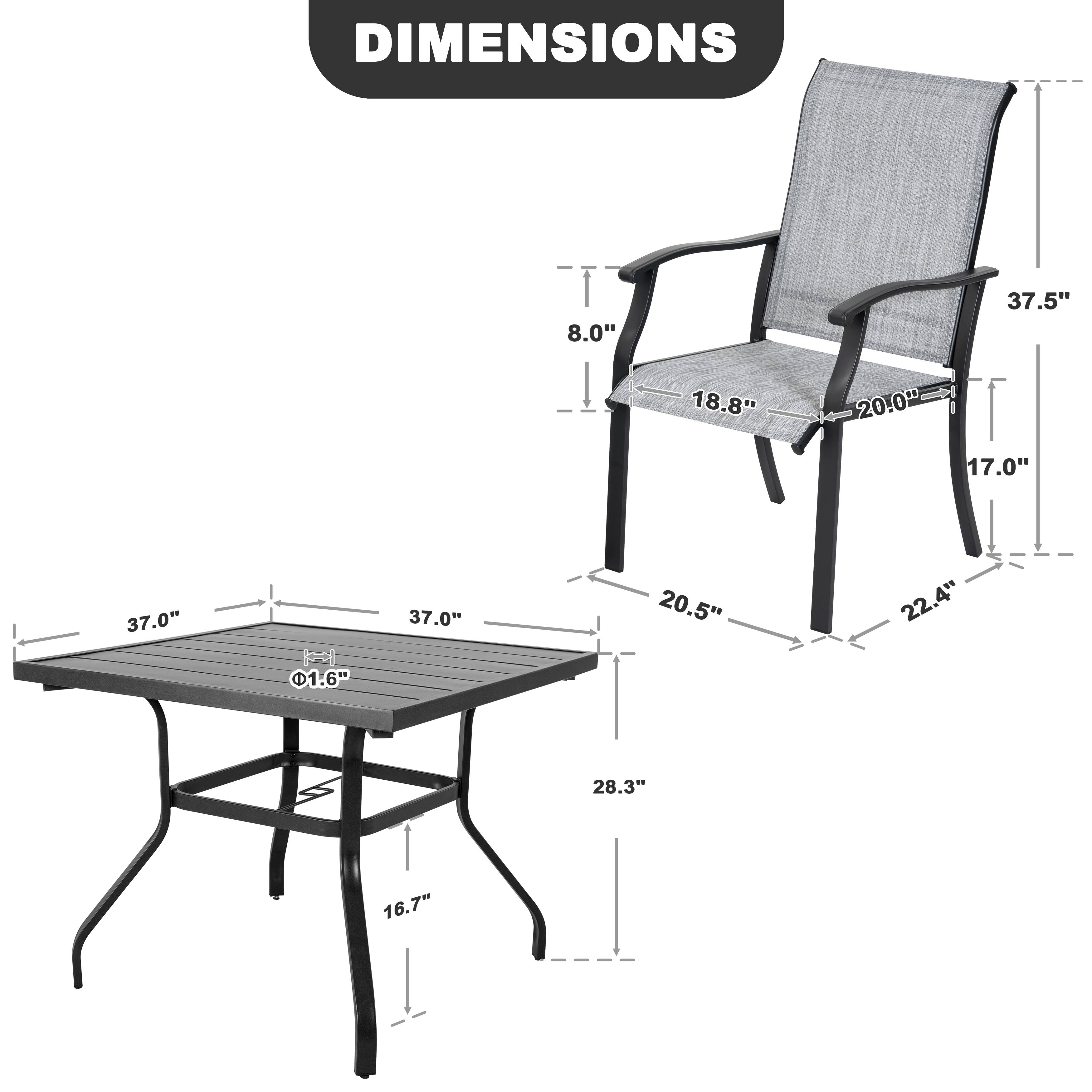 DIMENSIONS

8.0"  
37.5"  
18.8"  
20.0"  
17.0"  
37.0"  
37.0"  
20.5"  
22.4"  
1.6"  
28.3"  
16.7"