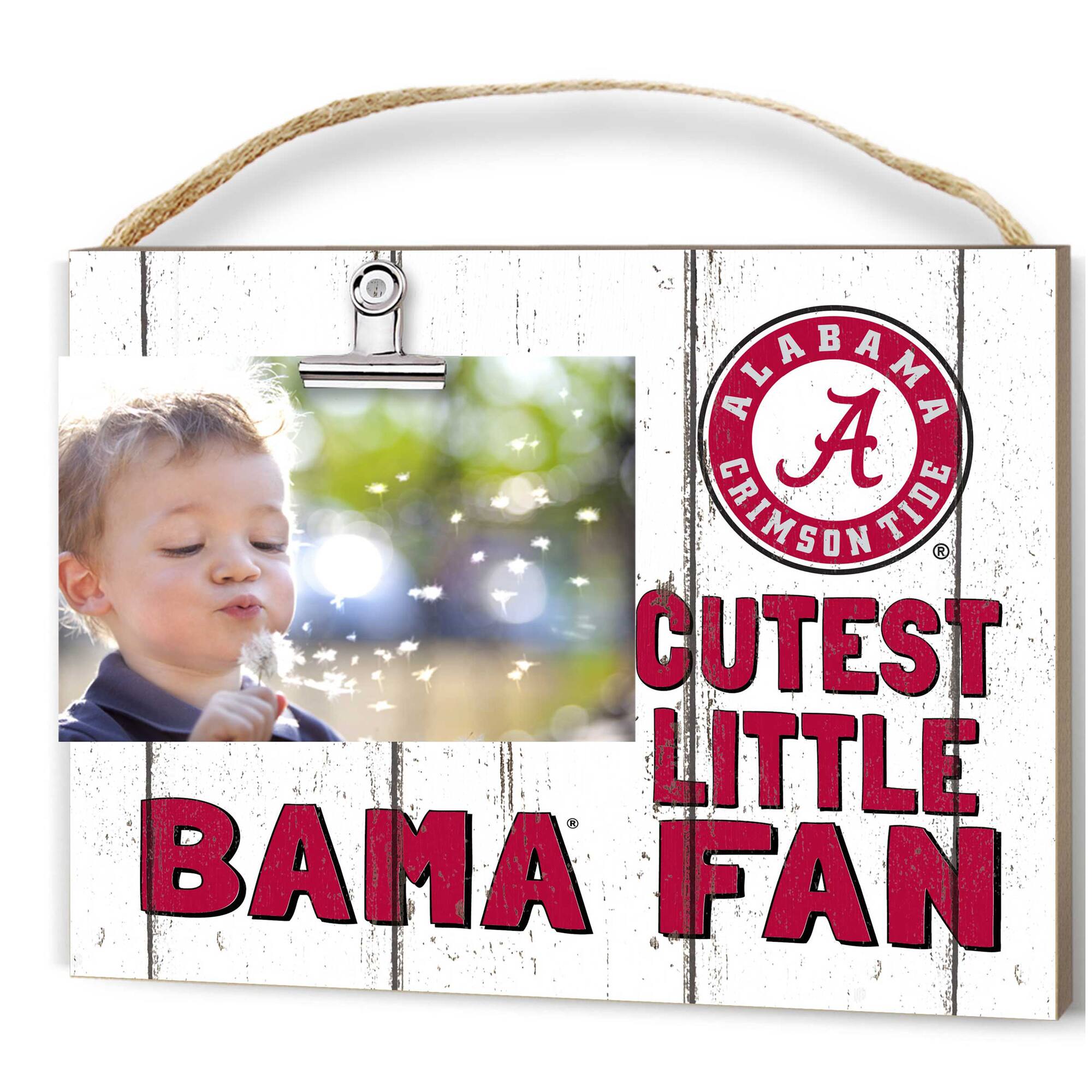 Alabama Crimson Tide 8'' x 10'' Cutest Little Weathered Logo Clip Photo Frame