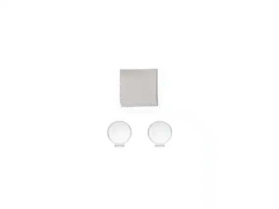 Front. DJI - Osmo 360 Transparent Lens Protectors - Black.