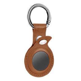 Reiko - Leather Protective Case For Apple Airtag In - Brown