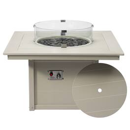 WestinTrends - Helios 42" Modern Outdoor Patio Propane Square Fire Pit Table