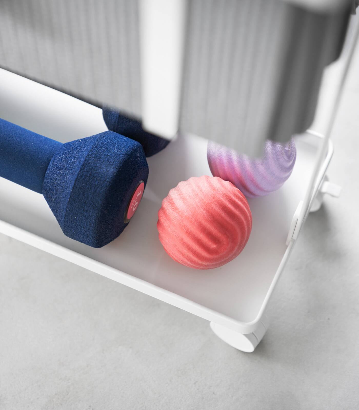 Alt View 1. Yamazaki Home - Fitness Equipment Storage Cart - 1989.