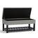 Left. Simpli Home - Saxon 44 inch Wide Traditional Rectangle Storage Ottoman Bench - Dove Gray.