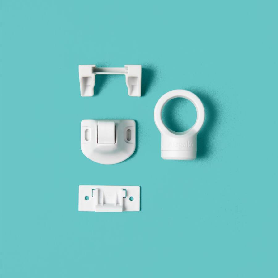 Lock Keep Pvc Regalos Siglo XXI Regalo White Plastic Magnetic Cabinet Locks 4 pk ...