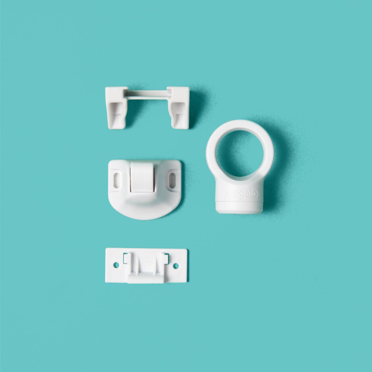 Left. Regalos Siglo XXI - Regalo White Plastic Magnetic Cabinet Locks 4 pk.