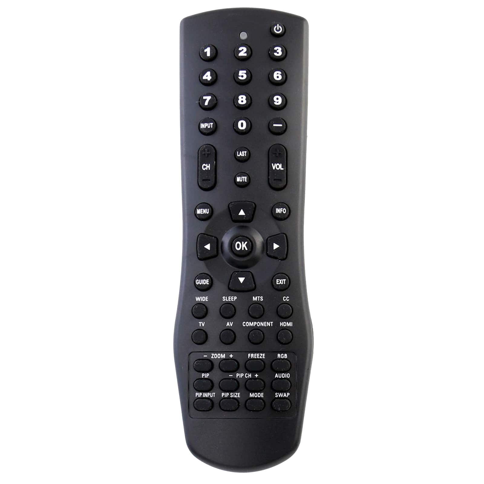 ALLIMITY - Replacement Remote Control VR1, Fit for Vizio Television VX42L Vx42lhdtv10a Vx42l hdtv10a VW42L VW26L VW22L VS42L VS42LF - Black