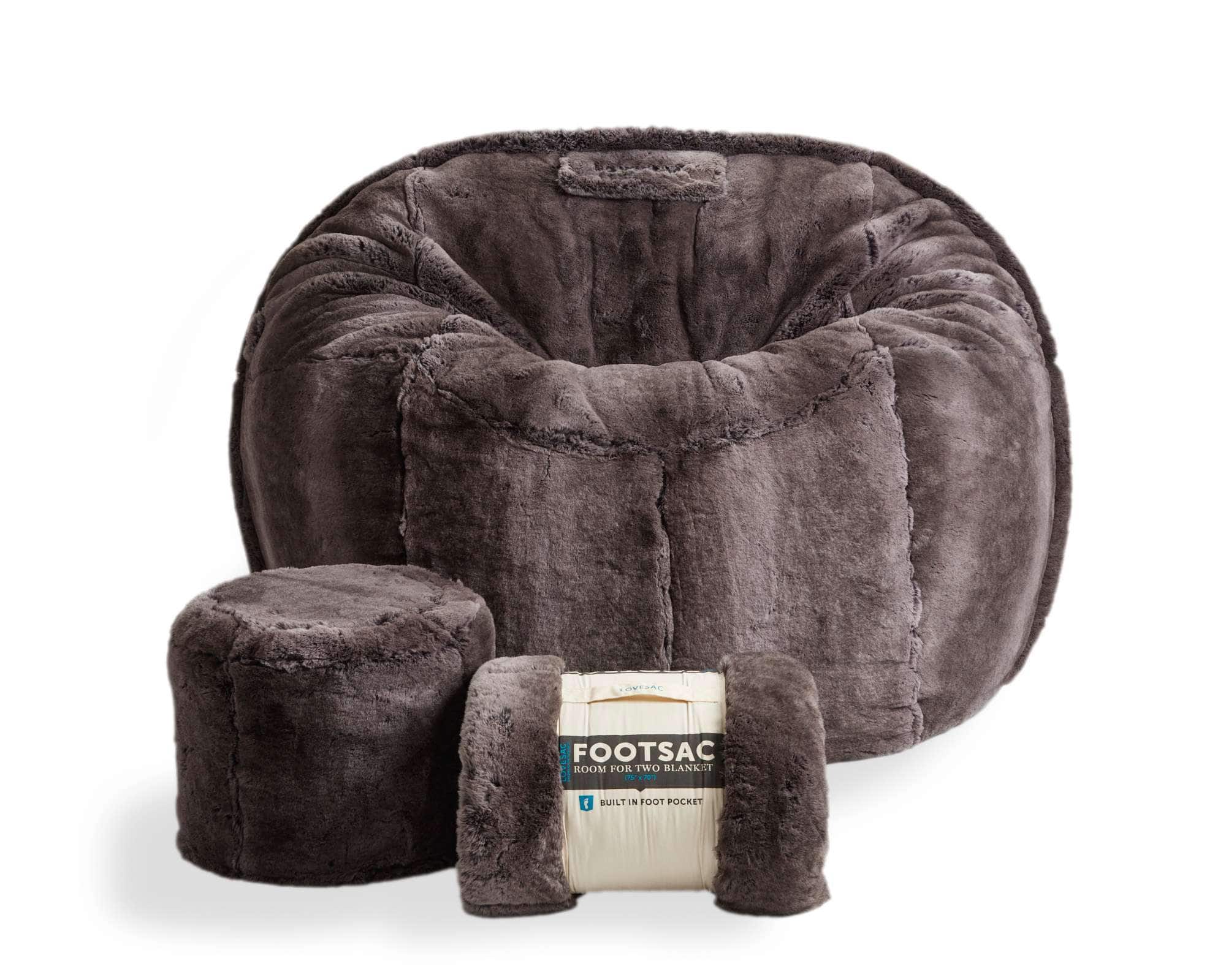 Lovesac - Supersac Bundle - Grizzly Phur - Front_Zoom