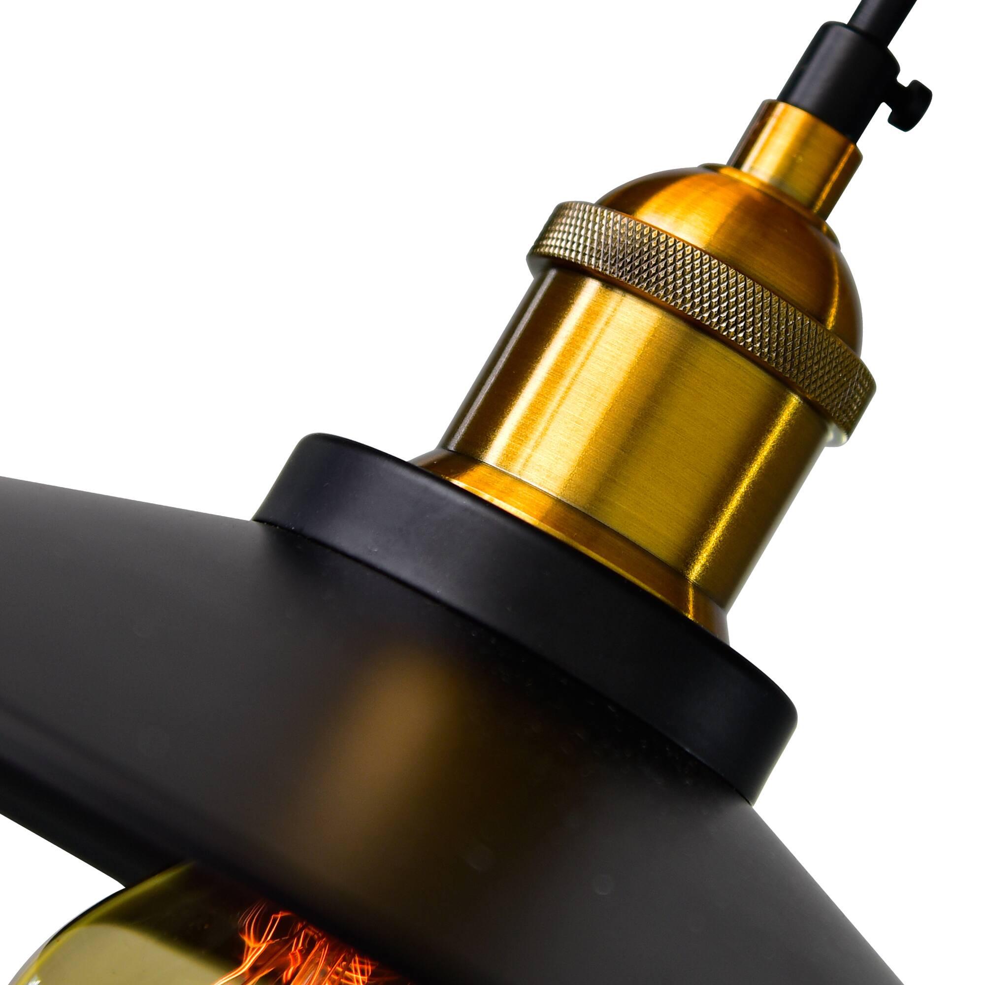 Alt View 1. CWI Lighting - Brave 1 Light Down Mini Pendant With Black Finish - Black.