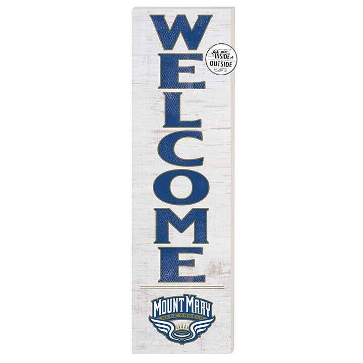 Mount Mary Blue Angels 10'' x 35'' Indoor/Outdoor Welcome Sign