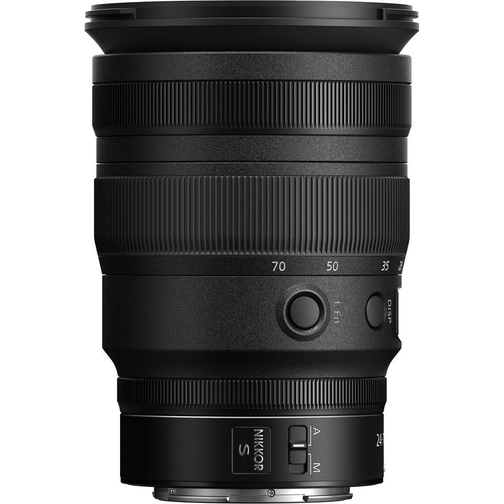 70 50 35  
L-Fn DISP  
NIKKOR  
A M  
24