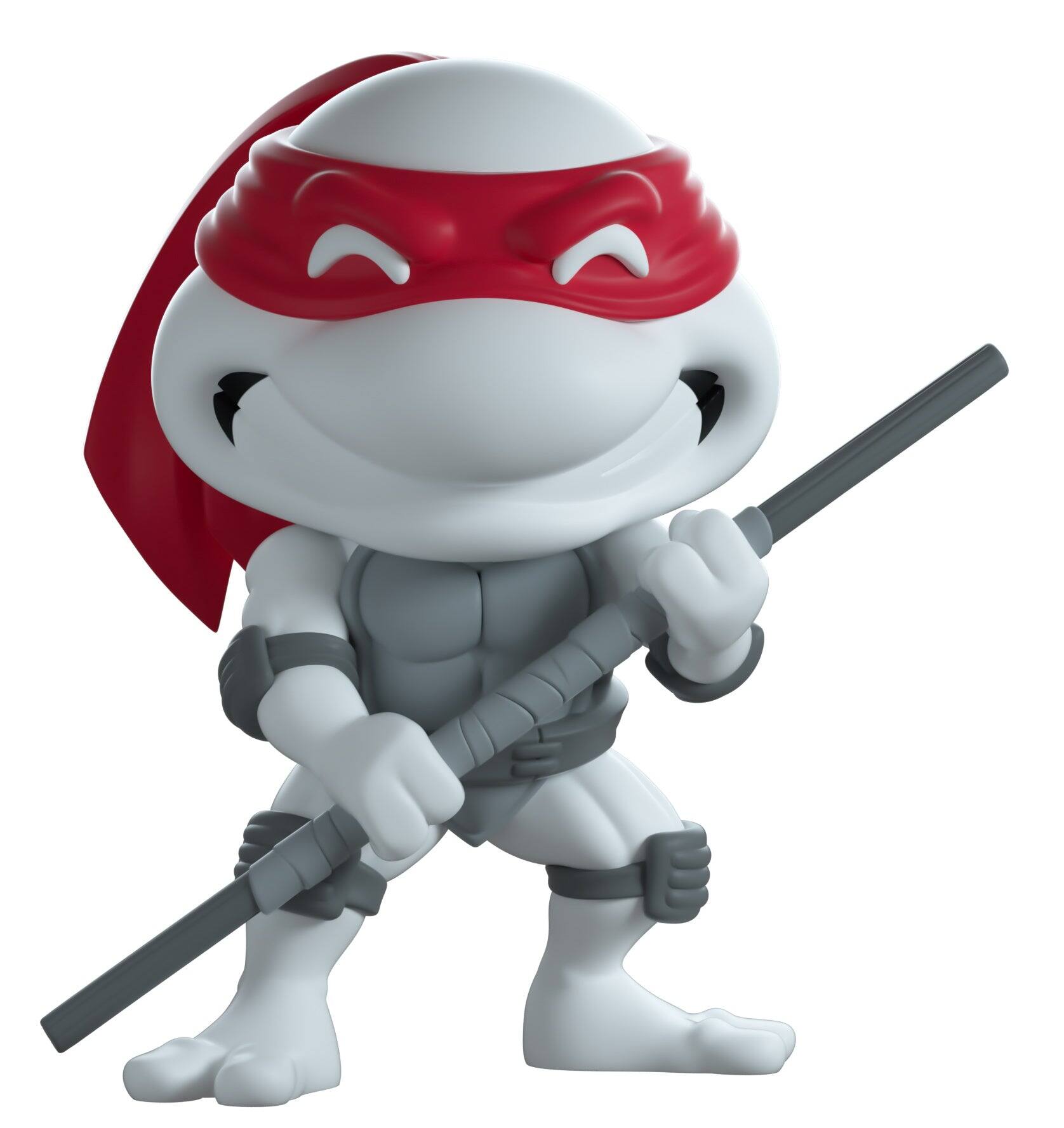 Alt View 1. Youtooz - TMNT: Leonardo Black & White Vinyl Figure #11 Shopverse Exclusive.