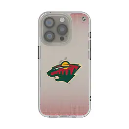 Keyscaper - NHL - Minnesota Wild Linen Logo iPhone Clear Case - 14 - Multicolor
