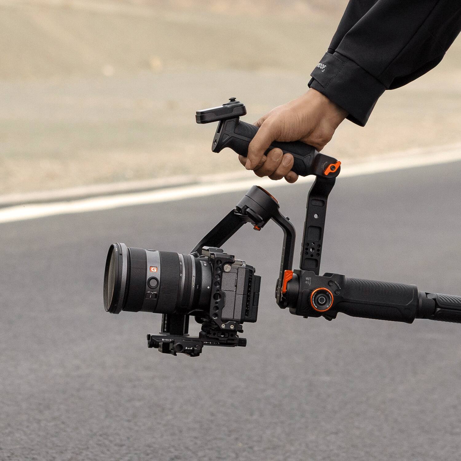 Alt View 7. Hohem - Adjustable Sling Handgrip Gimbal Sling Handle for iSteady MT3/MT3 Pro/M7/M6/MT2, Ergonomic Grip - Black.