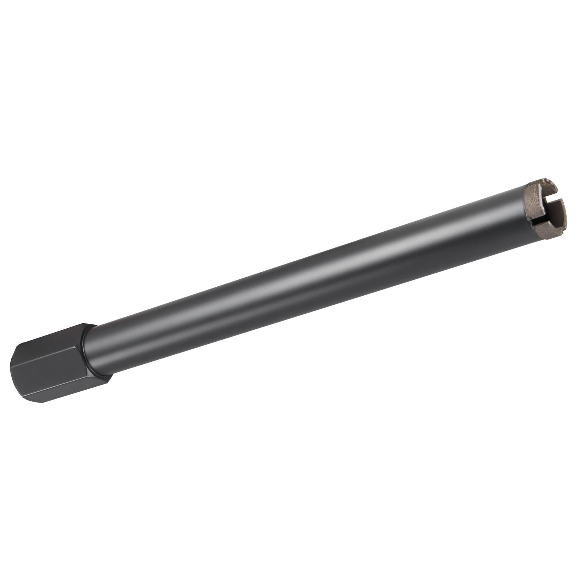 Alt View 5. VEVOR - Core Drill Bit, 1-1/2 inch Diameter, 14 inch Drilling Depth, 1-1/4 in-7 Internal Thread, High-Precision Welding - Black.