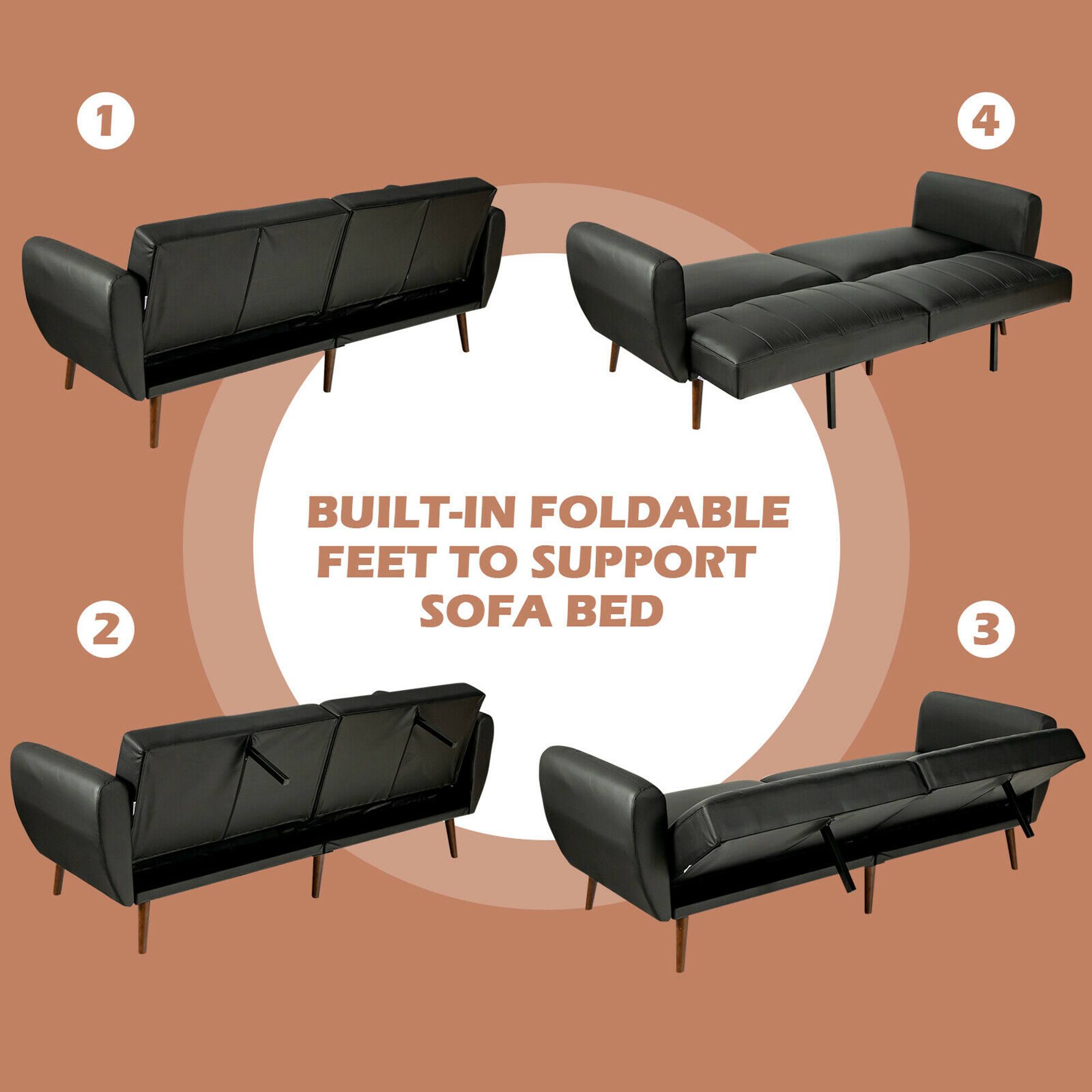 1. BUILT-IN FOLDABLE FEET TO SUPPORT SOFA BED

2. 

3. 

4.