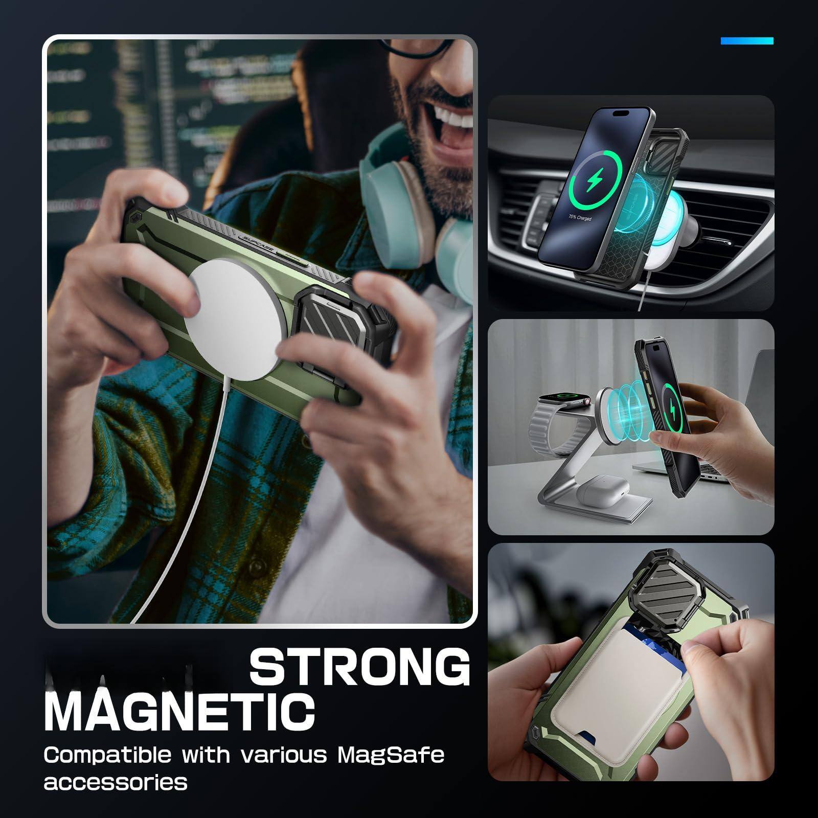 STRONG MAGNETIC  
Compatible with various MagSafe accessories