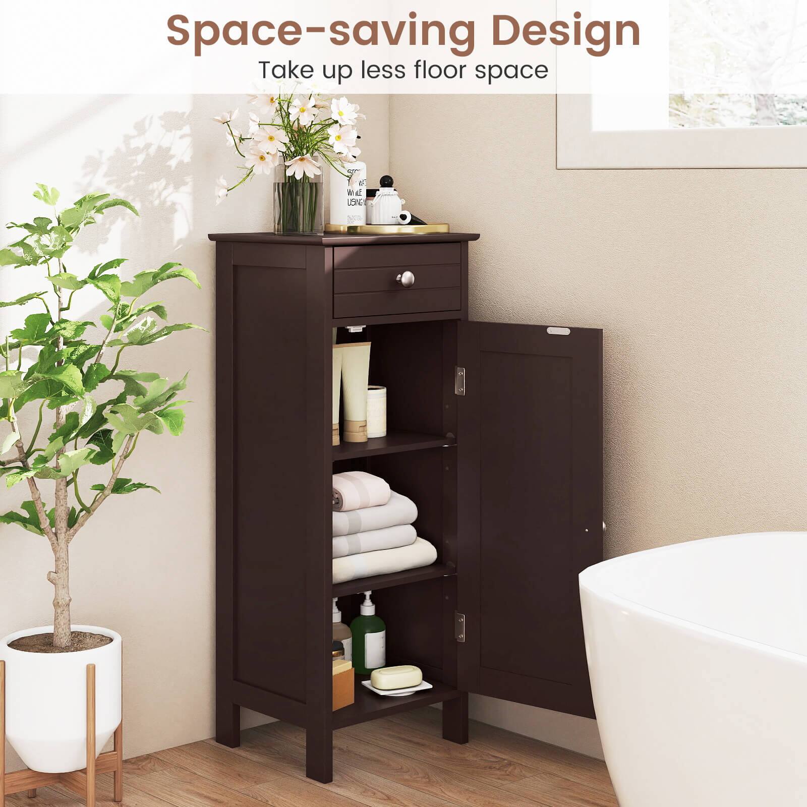 Space-saving Design  
Take up less floor space