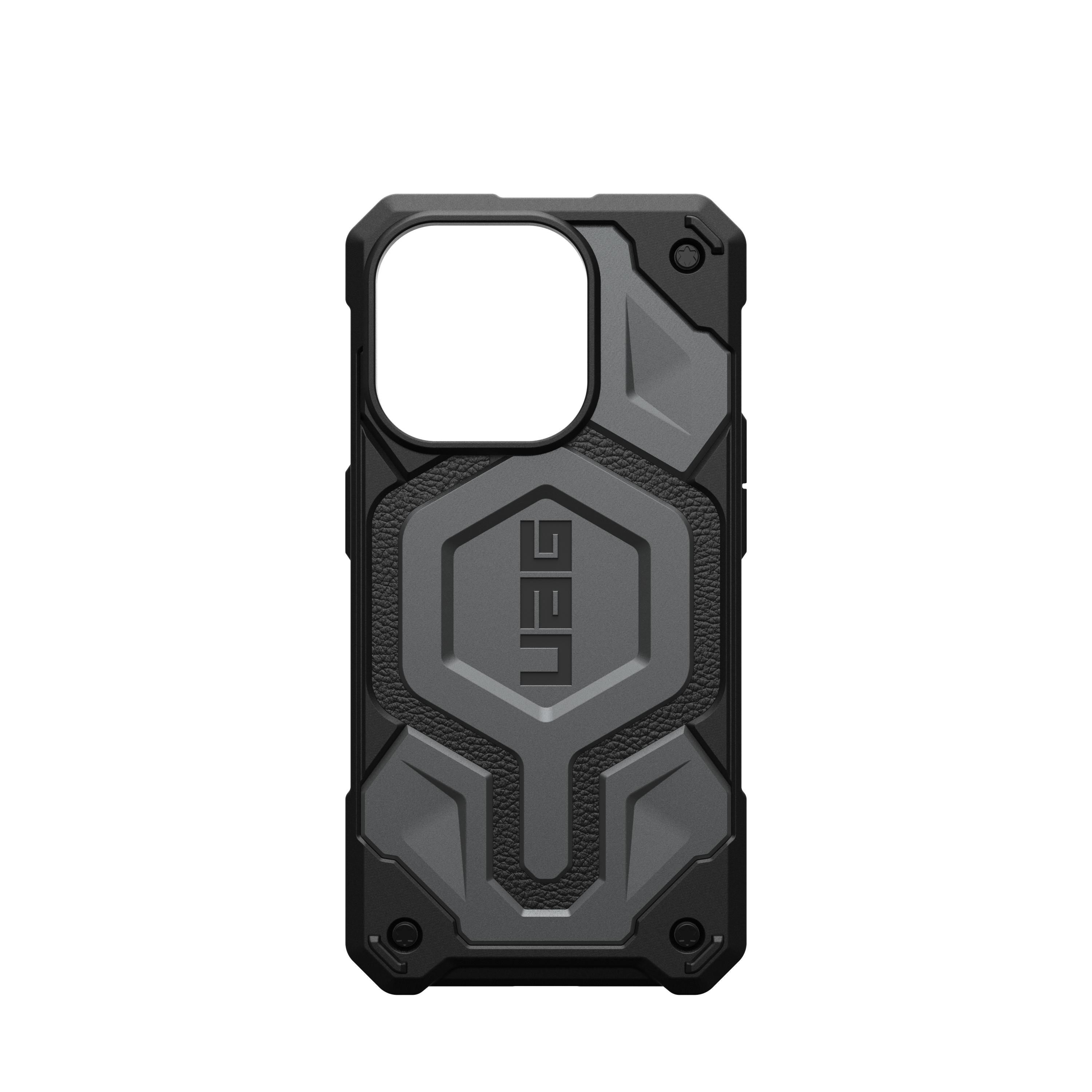 Alt View 5. UAG - Monarch Pro Series Case with Magsafe for Apple iPhone 15 Pro - Silver.