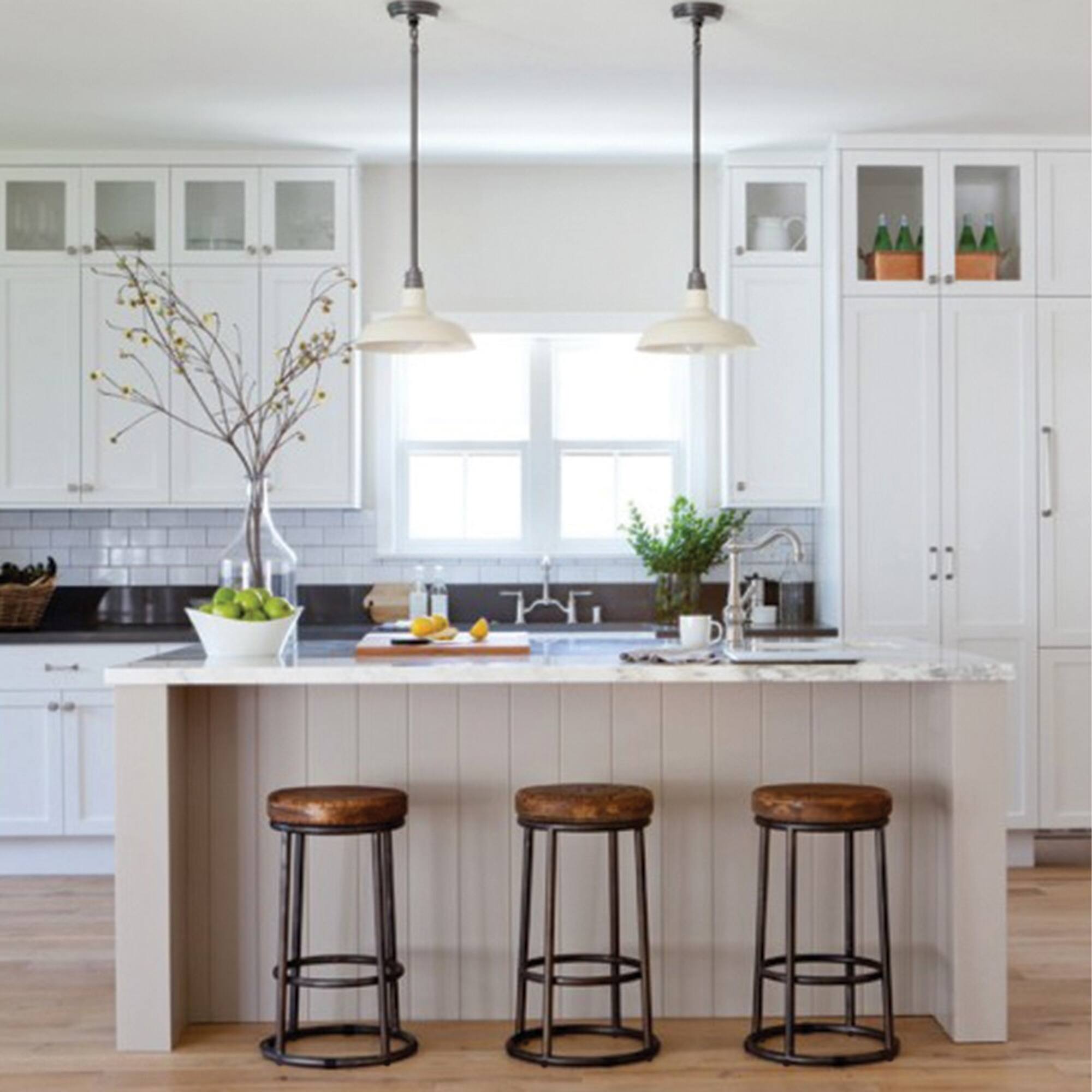 Alt View 4. Manhattan Lane - 24 Inch Mango Wood Counter Height Barstool With Iron Base - Brown and Black.