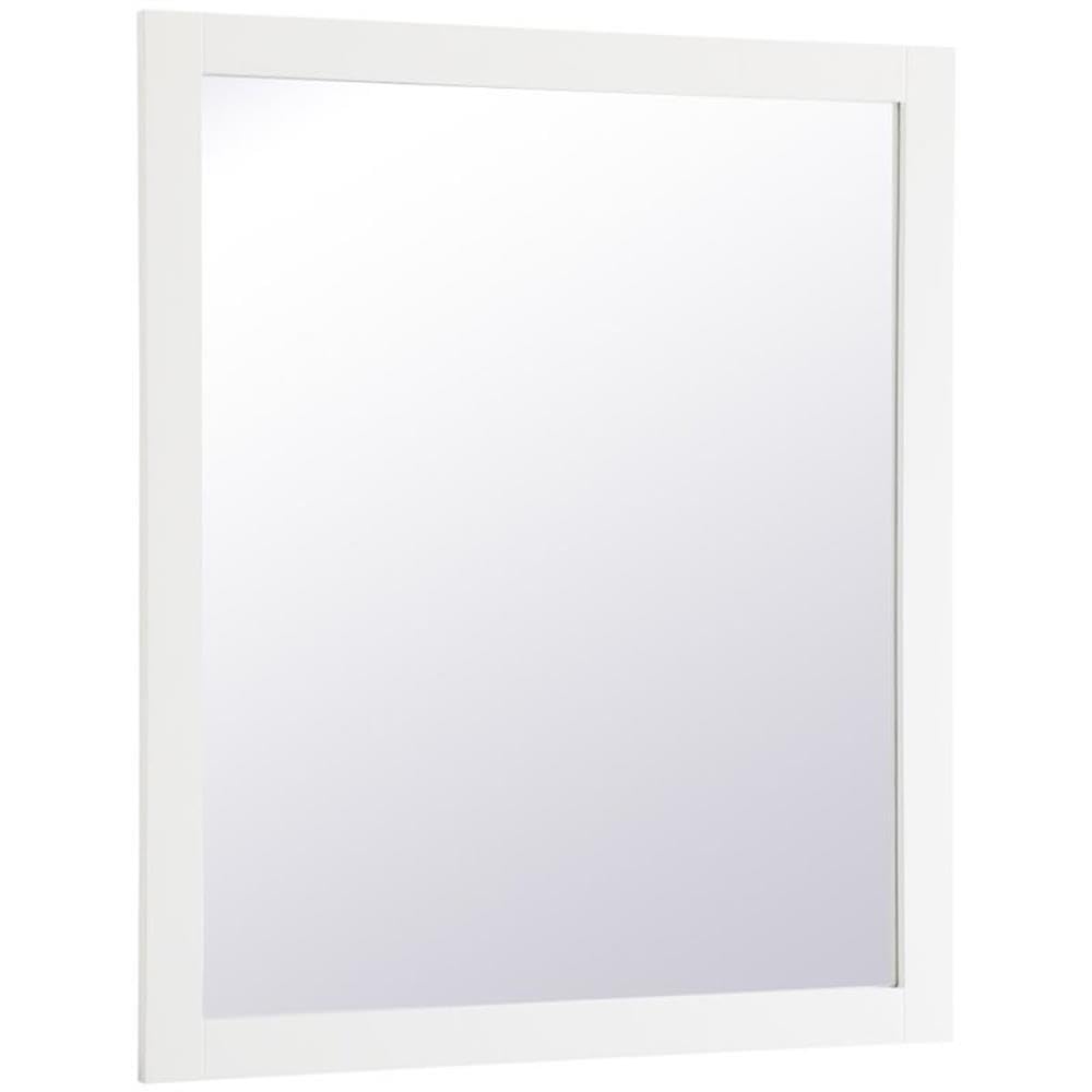 Alt View 1. Elegant Decor - Aqua rectangle vanity mirror 42 inch in White - White.