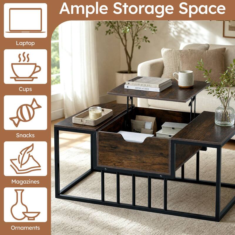 Ample Storage Space

- Laptop
- Cups
- Snacks
- Magazines
- Ornaments